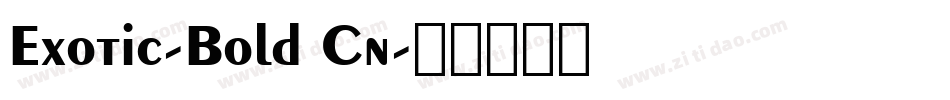 Exotic-Bold Cn字体转换